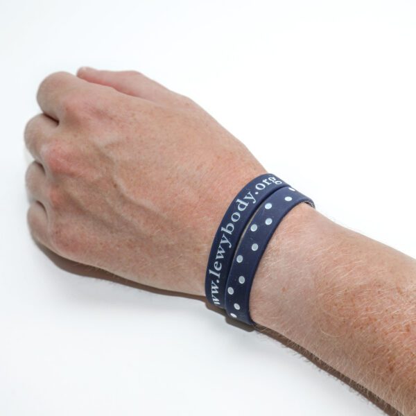 Blue polka dot wristbands (incl P&P) - Image 2